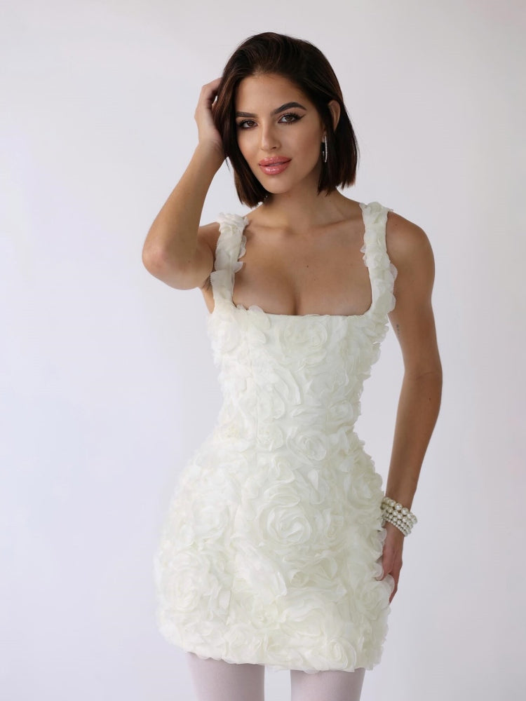 Blossom Embrace Corset Mini Dress