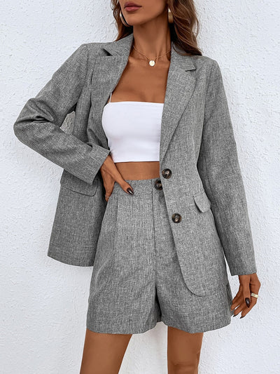 Sania- Frenchy Blazer Suit