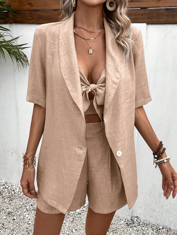 CAMI- Top Blazer Set