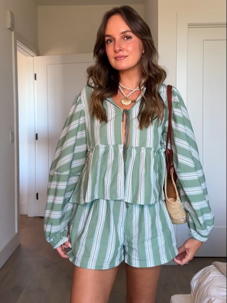 Millie-Striped Brunch Outfit Duo