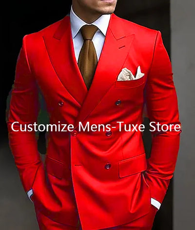 Brown-Slim Fit 2-Piece Suit