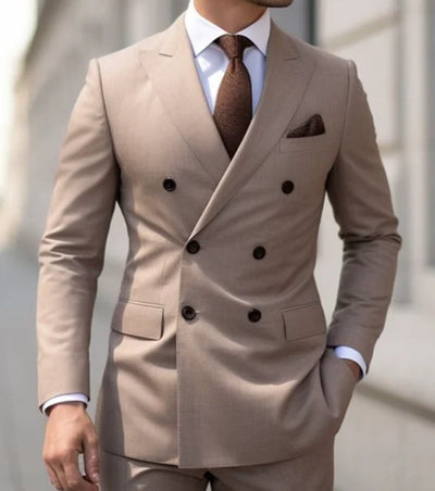 Brown-Slim Fit 2-Piece Suit