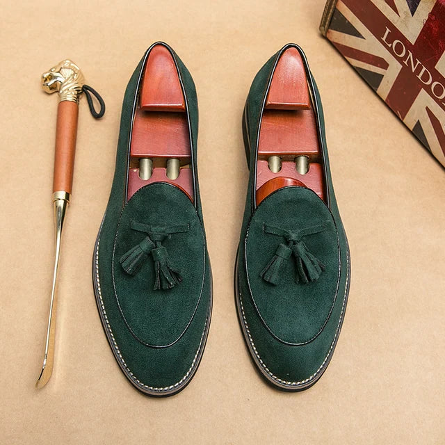 ChicTassel Suede Loafers