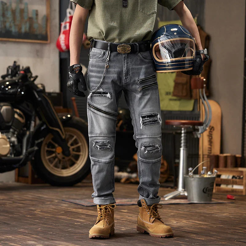 MotoStitch Denim Pants