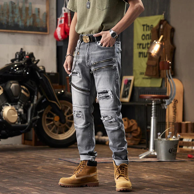 MotoStitch Denim Pants