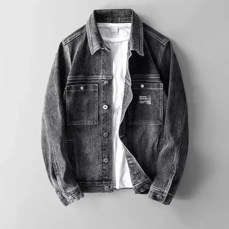 Jordan - Denim jacket with button placket