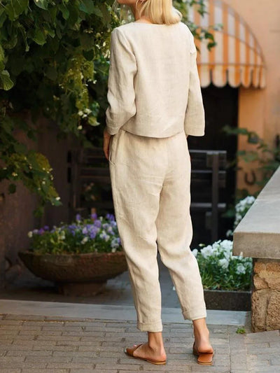 Anne | Women's Linen Set