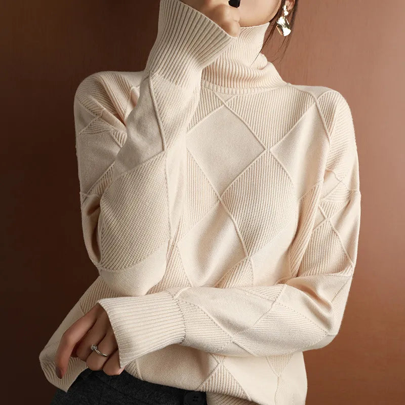 Mara™ - Comfortable soft turtleneck sweater